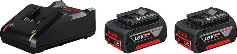 GAL 18V-40 + 2 x GBA 4,0Ah carton