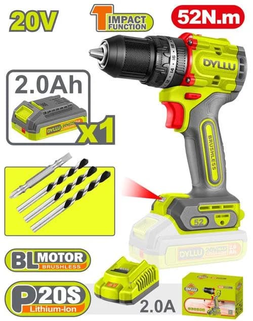 Compact Brushless Cordless Impact Drill
