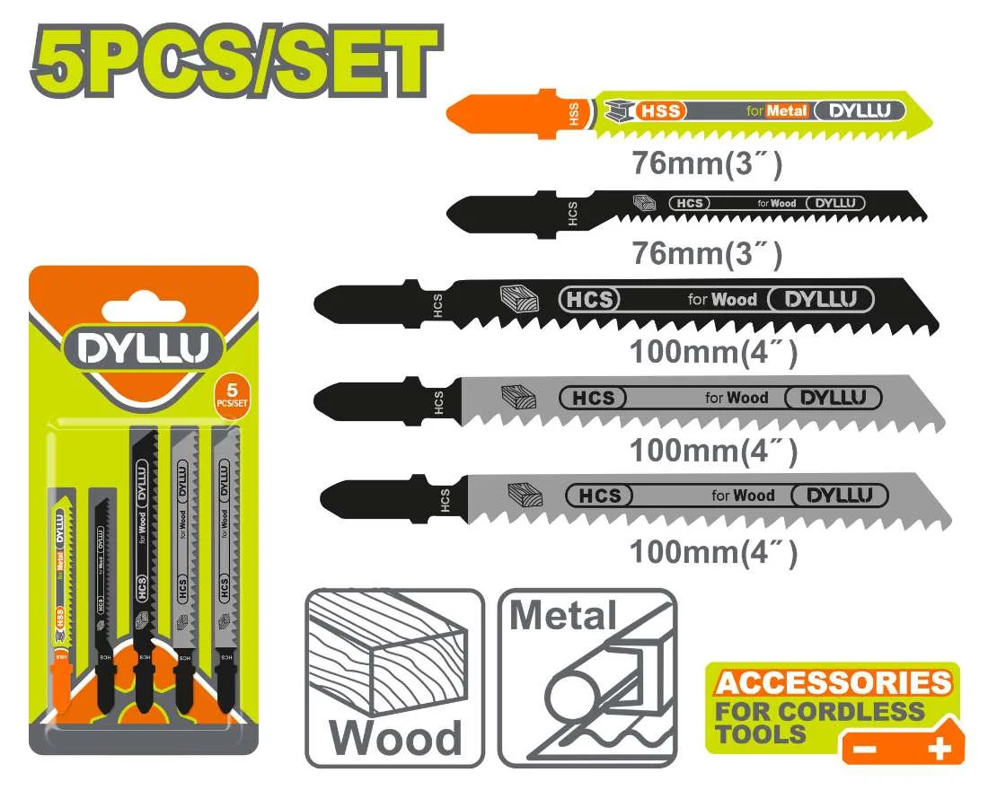 Jig saw blade set
