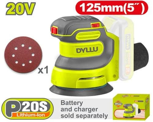 Cordless random orbit sander