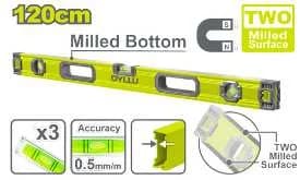 Spirit level with powerful magnets